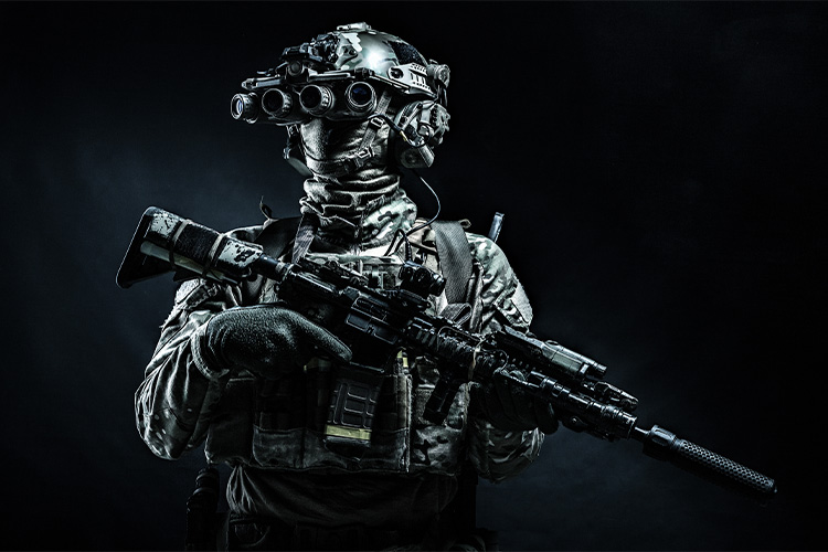 Soldier Worn Stock Image 2
